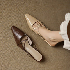 Mire Genuine Leather Mules