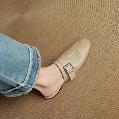 Emrie Genuine Leather Mules