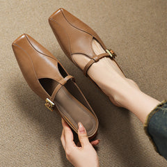 Keva Genuine Leather Mules