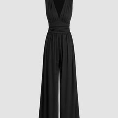 Charity – Elegant Sleeveless Wide-Leg Jumpsuit
