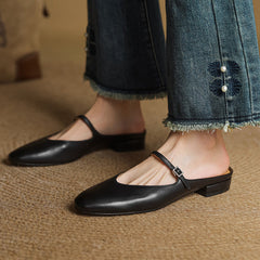 Marvyn Genuine Leather Mules