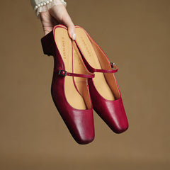 Esmer Genuine Leather Mules
