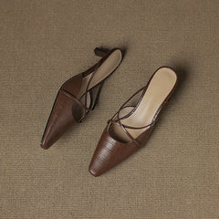 Mire Genuine Leather Mules