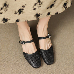 Ovia Genuine Leather Mules