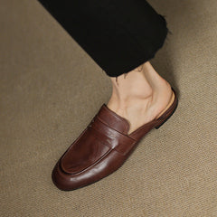 Serin Genuine Leather Mules