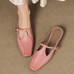 Keva Genuine Leather Mules