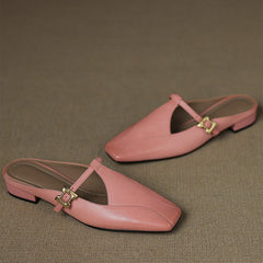 Keva Genuine Leather Mules