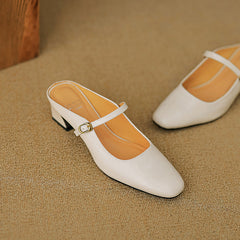 Vian Genuine Leather Mules