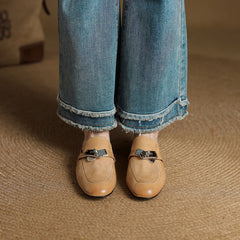 Carla Genuine Leather Mules