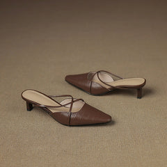 Mire Genuine Leather Mules