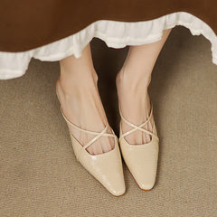 Mire Genuine Leather Mules