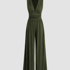 Charity – Elegant Sleeveless Wide-Leg Jumpsuit