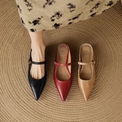 Neok Genuine Leather Mules