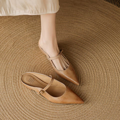 Neok Genuine Leather Mules