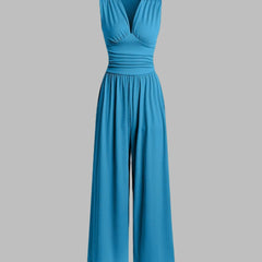 Charity – Elegant Sleeveless Wide-Leg Jumpsuit