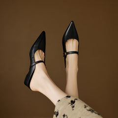 Neok Genuine Leather Mules
