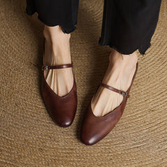 Merisa Genuine Leather Mules