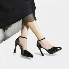 Evette Leather Heels