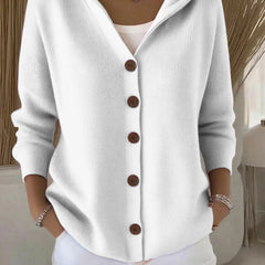 Zoé | Soft Hooded Knit Cardigan