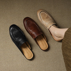Serin Genuine Leather Mules
