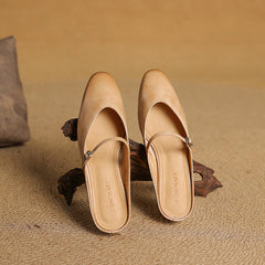 Marvyn Genuine Leather Mules