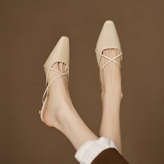 Mire Genuine Leather Mules