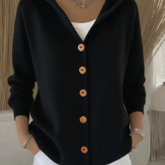 Zoé | Soft Hooded Knit Cardigan