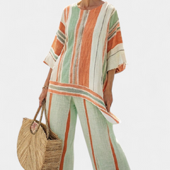 Elisabetta - Asymmetric Wide-Leg Trouser Set