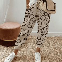 Elle™ | Flattering Fit & Comfort Waistband Trouser With Print