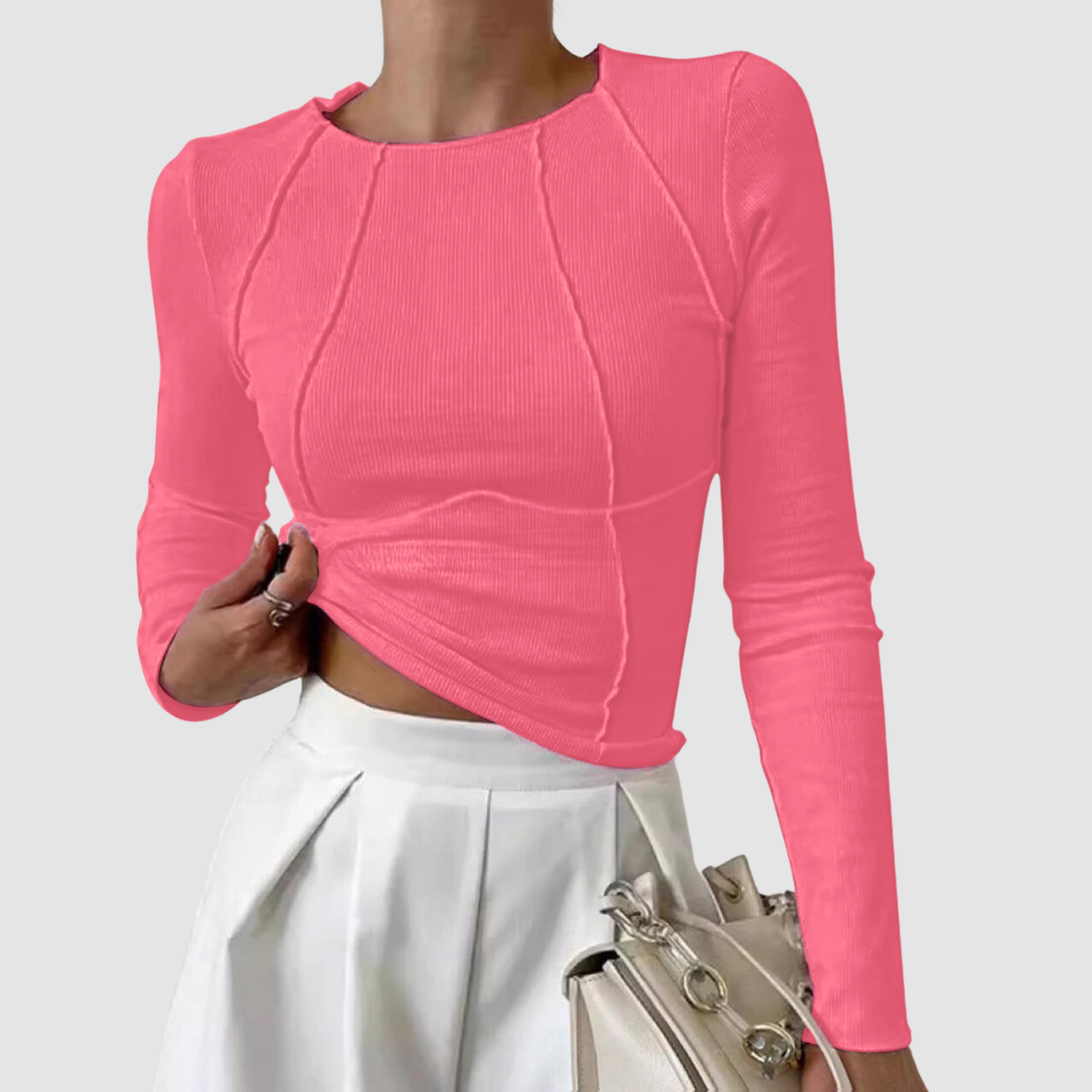 Elegant Casual Long-Sleeve Top