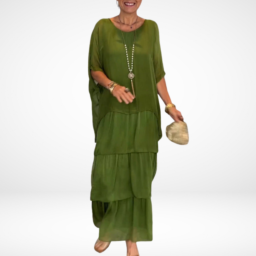 Artistic Loose Maxi Dress