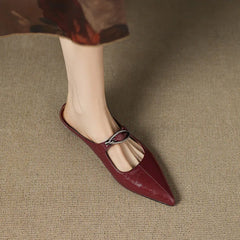 Alour Genuine Leather Mules