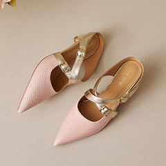Zelle Genuine Leather Mules