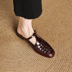 Elya Genuine Leather Mules