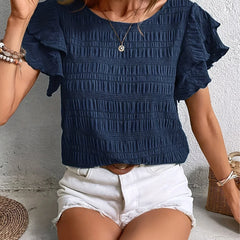 Charmaine™ | Light & Breezy Blouse with Fun Ruffles