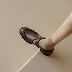 Delia | Women's Retro T-Strap Mary Jane Shoes Round Toe Low Heel
