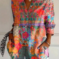Terri™ | Colorful Blouse with Playful Print