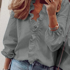 Enola™ | Feminine Blouse with Playful Ruffles