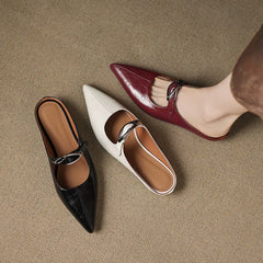Alour Genuine Leather Mules