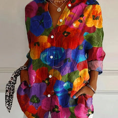 Terri™ | Colorful Blouse with Playful Print