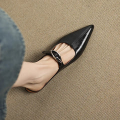 Alour Genuine Leather Mules