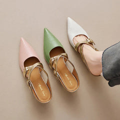 Zelle Genuine Leather Mules
