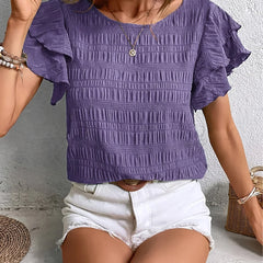 Charmaine™ | Light & Breezy Blouse with Fun Ruffles