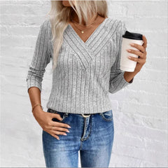 Quinn | Elegant Sunken Stripe Sweater