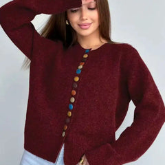 THE NOELLE | BUTTON-ACCENT CARDIGAN