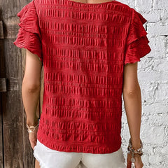 Charmaine™ | Light & Breezy Blouse with Fun Ruffles