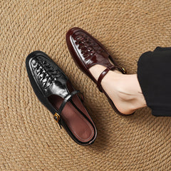 Elya Genuine Leather Mules