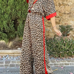 Maria™ | Fluid Leopard Print Wide Ensemble