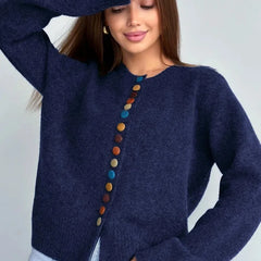 THE NOELLE | BUTTON-ACCENT CARDIGAN