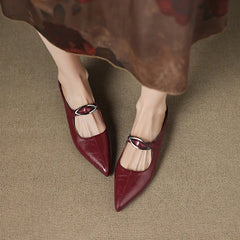 Alour Genuine Leather Mules